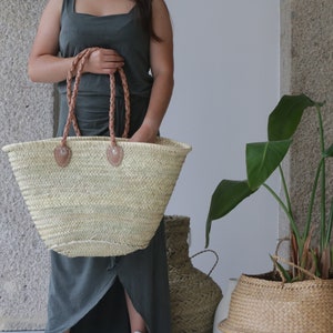 Shoulder bag, tote basket bag market basket, beach basket, french basket, summer basket bag, panier de paille, panier du marché.