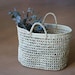 Straw bag French market bag, straw basket, summer bag, beach bag, grocery bag, panier de paille, sac de palmier, cesta de paja, Strohkorb. 