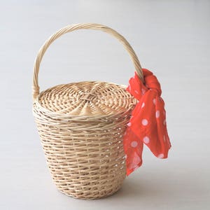 Jane Birkin Basket-medium and small, basket with a Lid, jane birkin panier, panier rond, Round Basket, Jane Birkin Basket, market basket bag