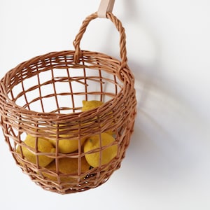 Hanging basket, Onions basket, wicker basket, kitchen basket storage, fruit basket, Wall Hanging basket, Baby Toy Storage.