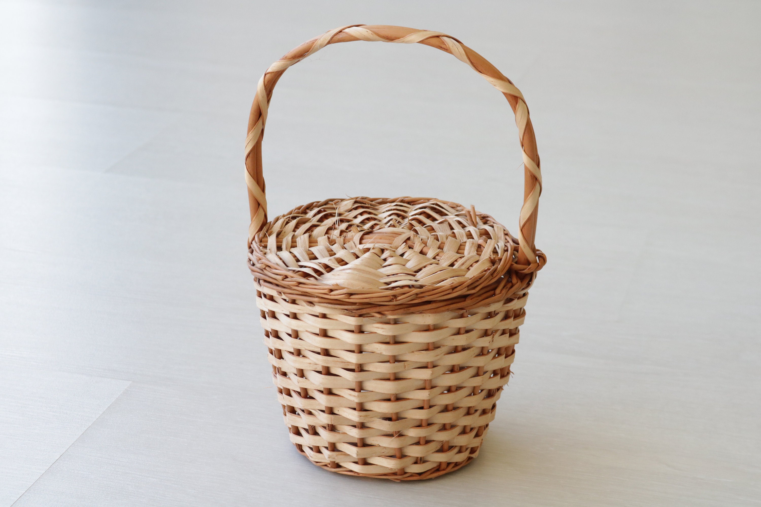 Jane Birkin Basket - Medium, Market Bag, Round Wicker Basket, Panier Rond, Basket of Mimbre Fruit Basket Panier Jane Birkin, Jane Birkin Korb