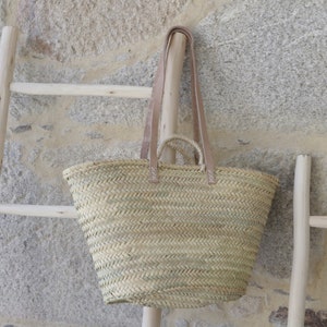 Straw bag, straw basket, market basket, beach bag, market bag, straw basket, grocery market bag, beach basket, Wholesale straw basket image 6