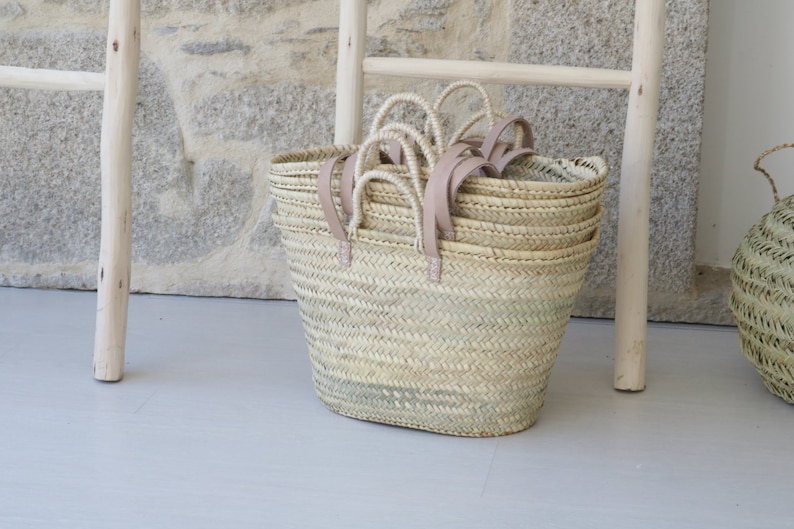 Straw bag, straw basket, market basket, beach bag, market bag, straw basket, grocery market bag, beach basket, Wholesale straw basket image 8