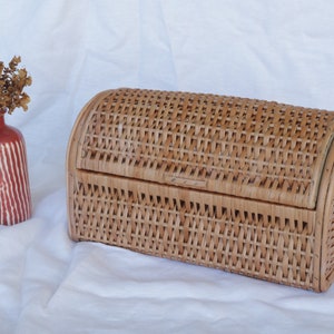 Bread basket, bread bag, wicker box, Kitchen Food Storage, Mothers Day Gift, Housewarming Gift, kitchen decoration, Farmhouse decoration.