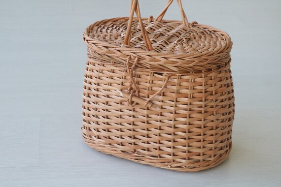 Jane Birkin Basket - Medium, Market Bag, Round Wicker Basket, Panier Rond, Basket of Mimbre Fruit Basket Panier Jane Birkin, Jane Birkin Korb