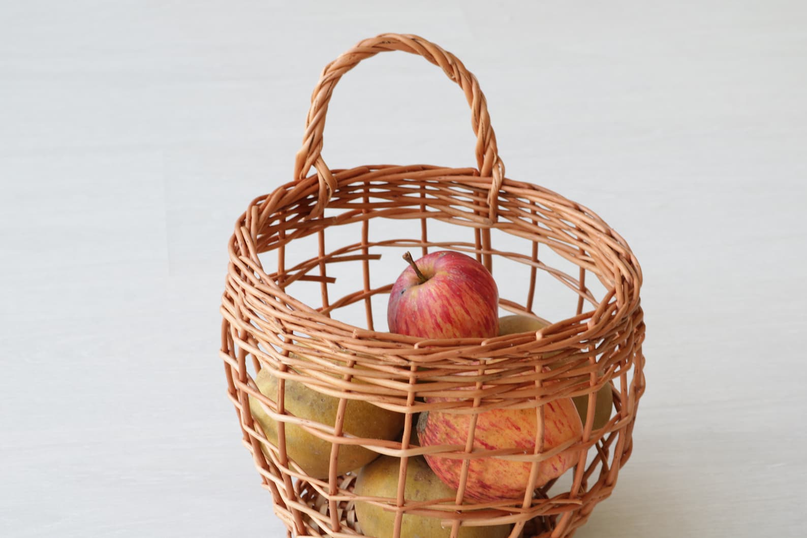 Hanging Basket Onions Basket Wicker Basket Kitchen Basket Etsy