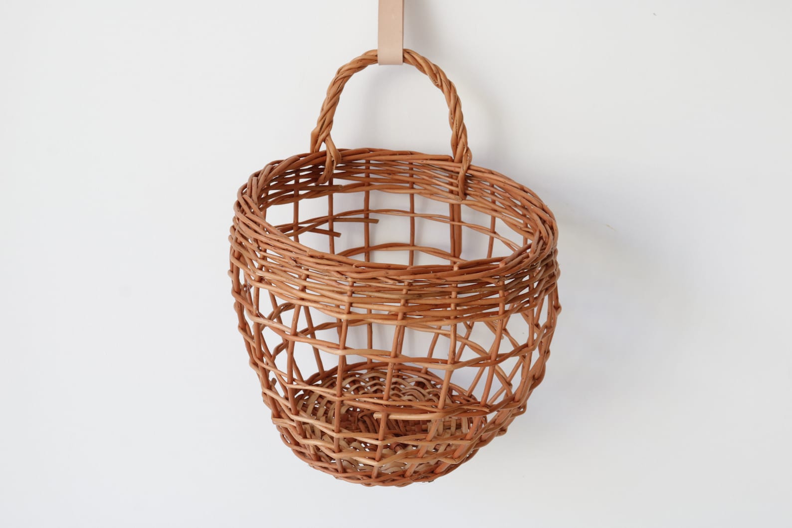 Hanging Basket Onions Basket Wicker Basket Kitchen Basket Etsy