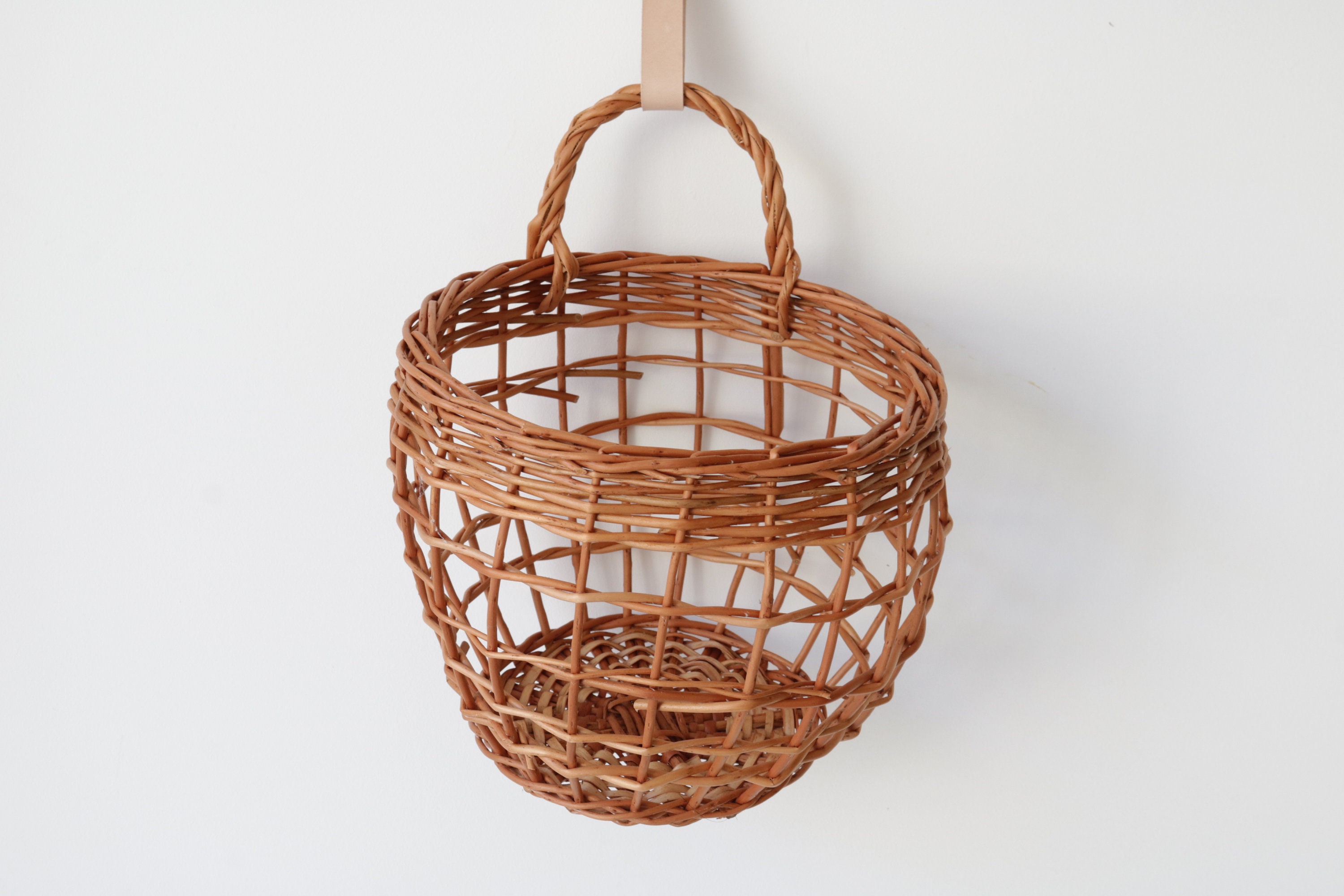 Hanging basket Onions basket wicker basket kitchen basket Etsy