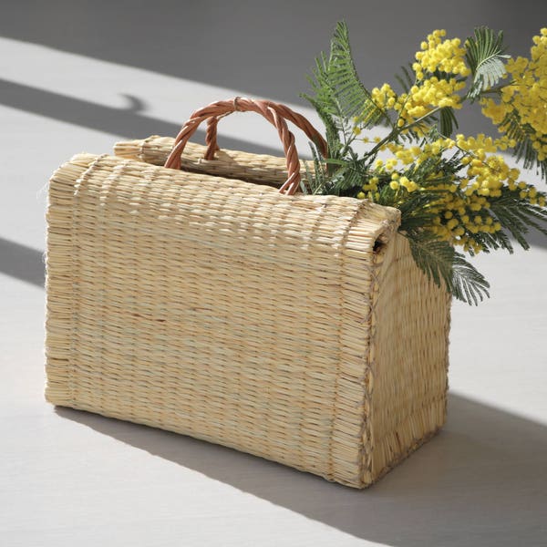 Reed Bag, Portuguese basket, Rietmand, Korb, handbag, market bag, summer basket, paja basket, natural basket, panier, shopping bag.