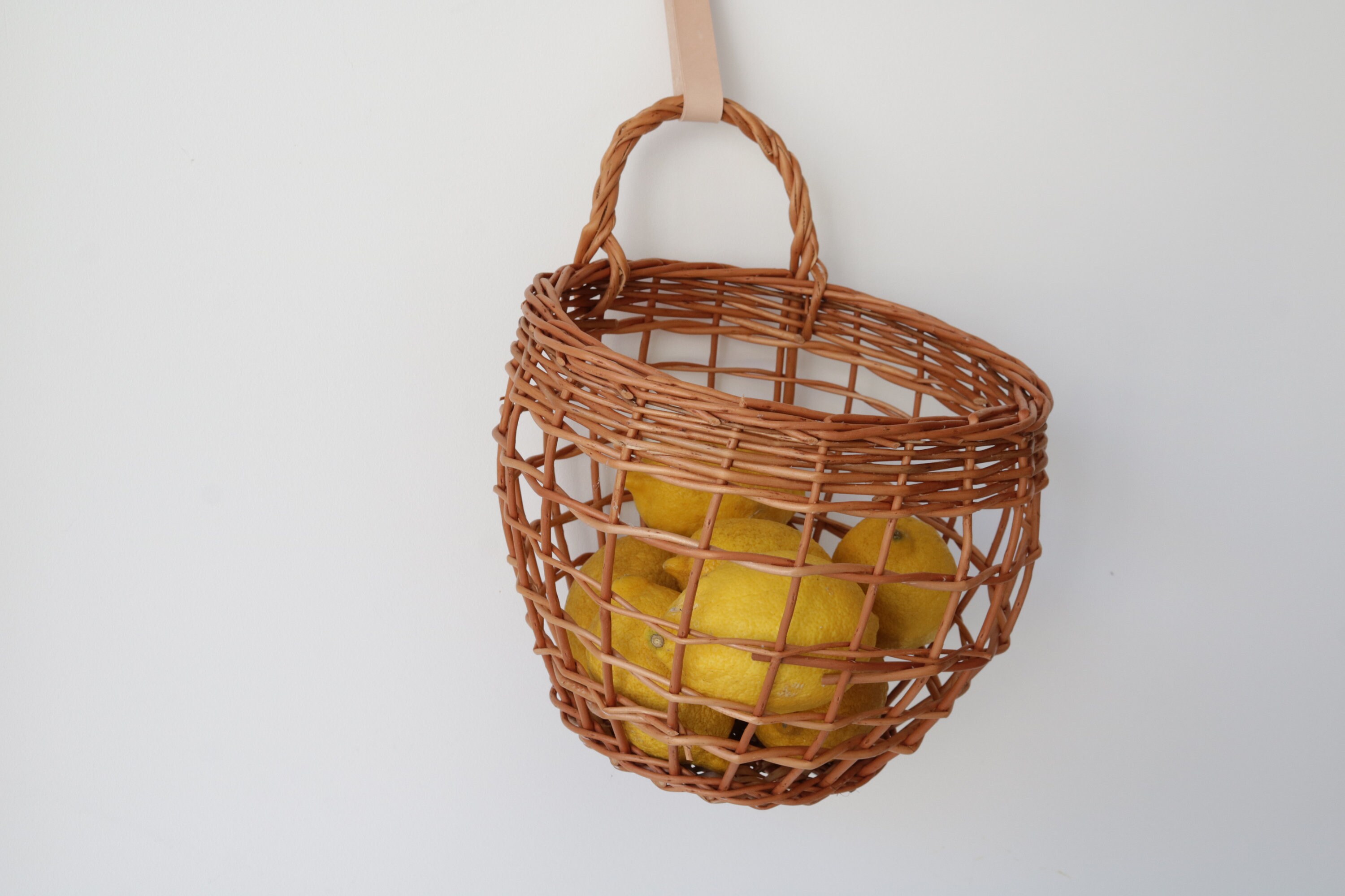 Hanging basket Onions basket wicker basket kitchen basket Etsy