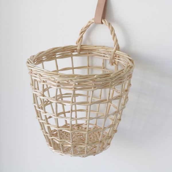 Wicker Hanging Fruit Basket Etsy