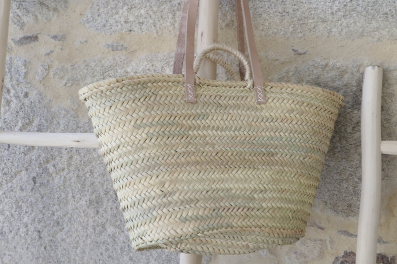 Straw bag, straw basket, market basket, beach bag, market bag, straw basket, grocery market bag, beach basket, Wholesale straw basket image 10