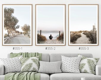 Sandy Pathway To the Beach Photography Set, Surfers Beaches, Coastal Wall Art Set, Surf Beach Printable Wall Art Decor,  Beach Sunset Hour