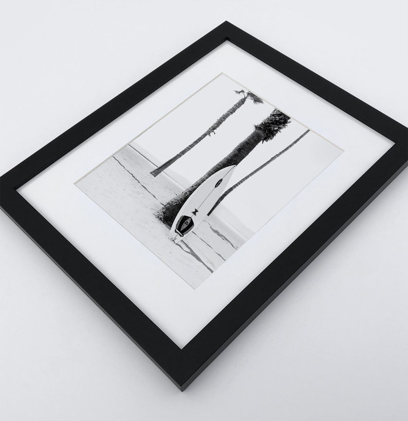 Framed Beach Wall Art Set of 3 Prints Framed Black and White Etsy