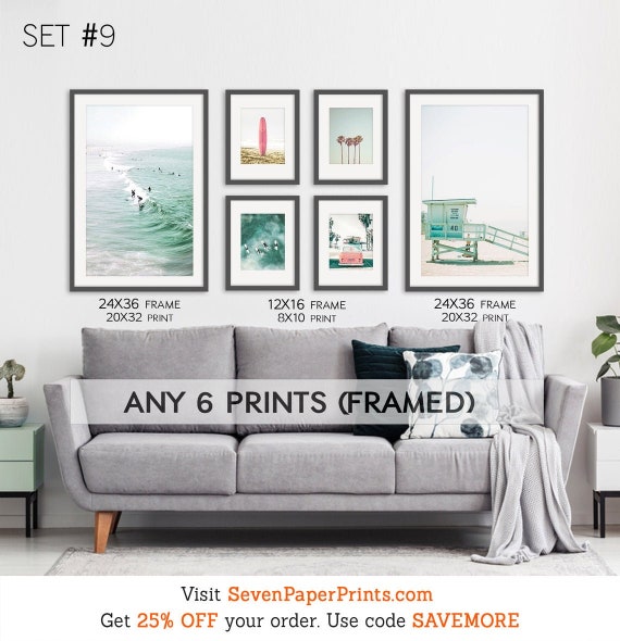 Framed Wall Art Set Of 6 California Coastal Beach Prints Canada - California Wall Art Set Framed Wall Art Set Of 6 California Coastal Beach Prints Canada - California Wall Art Set