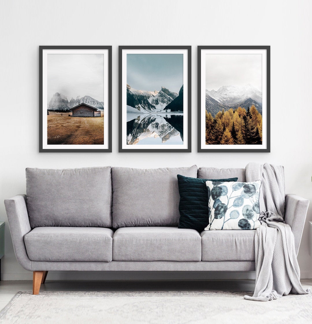 Rustic Wall Art Gallery Wall Prints Set Framed, Rustic Farm Photography ...