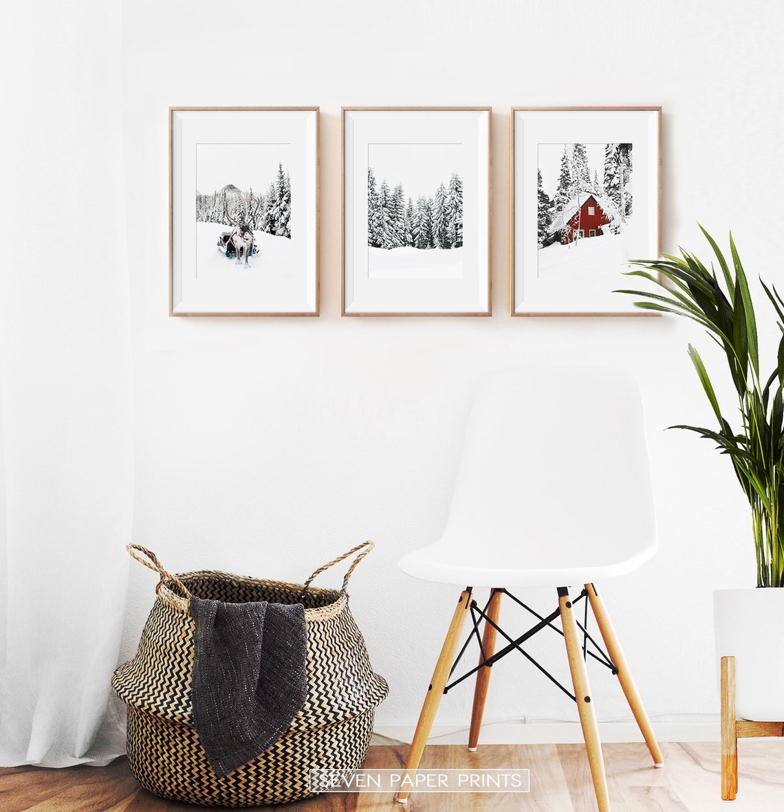 Winter Wonderland Printable Set of 3 Piece. Christmas Gallery - Etsy