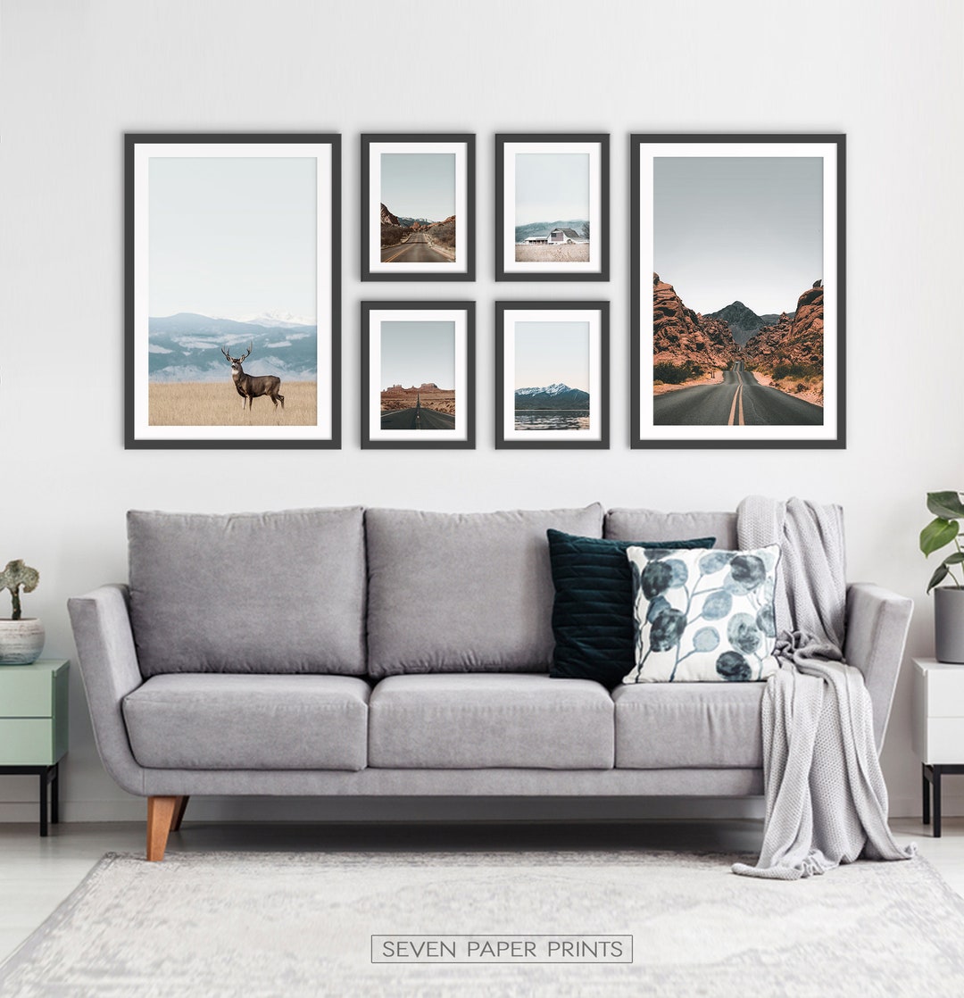 Large Frame Gallery Wall Set of Colorado Travel Photography, Gallery