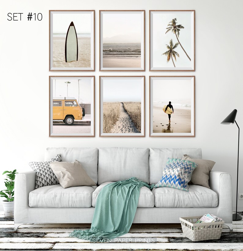 Beach Photo Set of Six Prints Tropical Beach Print and Ocean Etsy