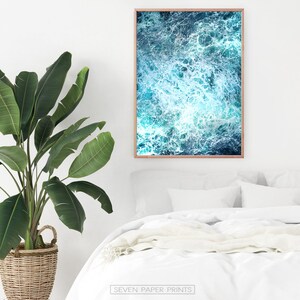 Ocean Wave Print, 3 Piece Wall Art, Ocean Poster Decor, 3 Piece Decor, Ocean Art Print, Water Beach Decor, Coastal, Water Instant Download image 10