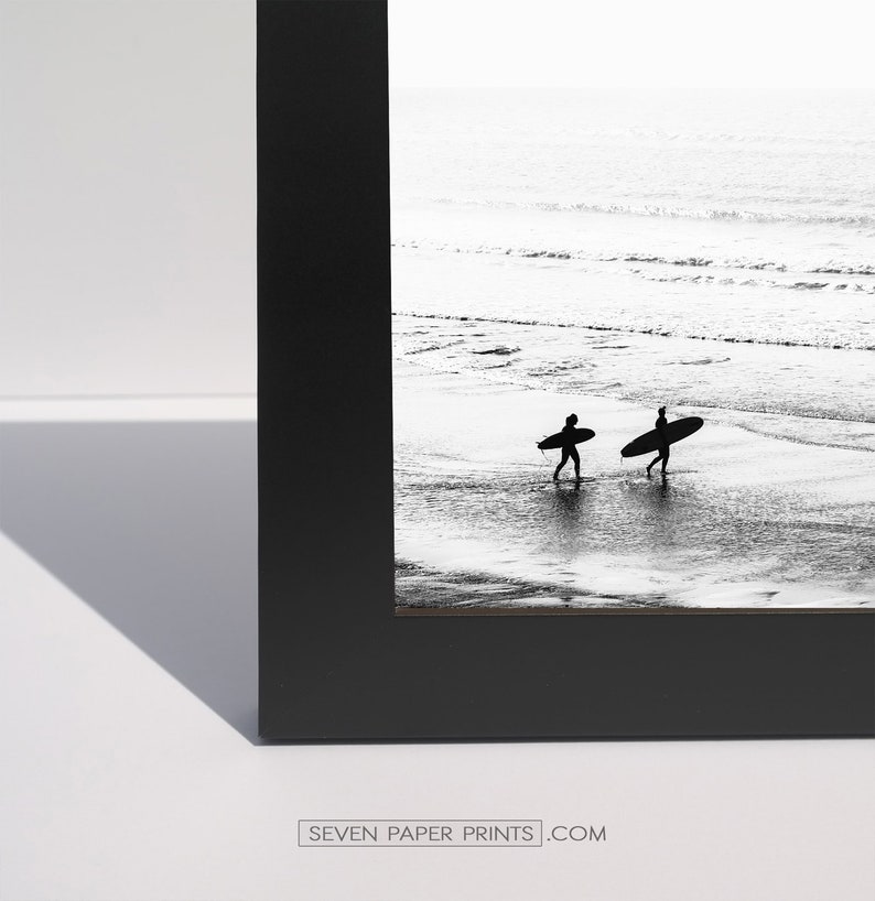 Framed Beach Wall Art Set of 3 Prints Framed Black and White Etsy