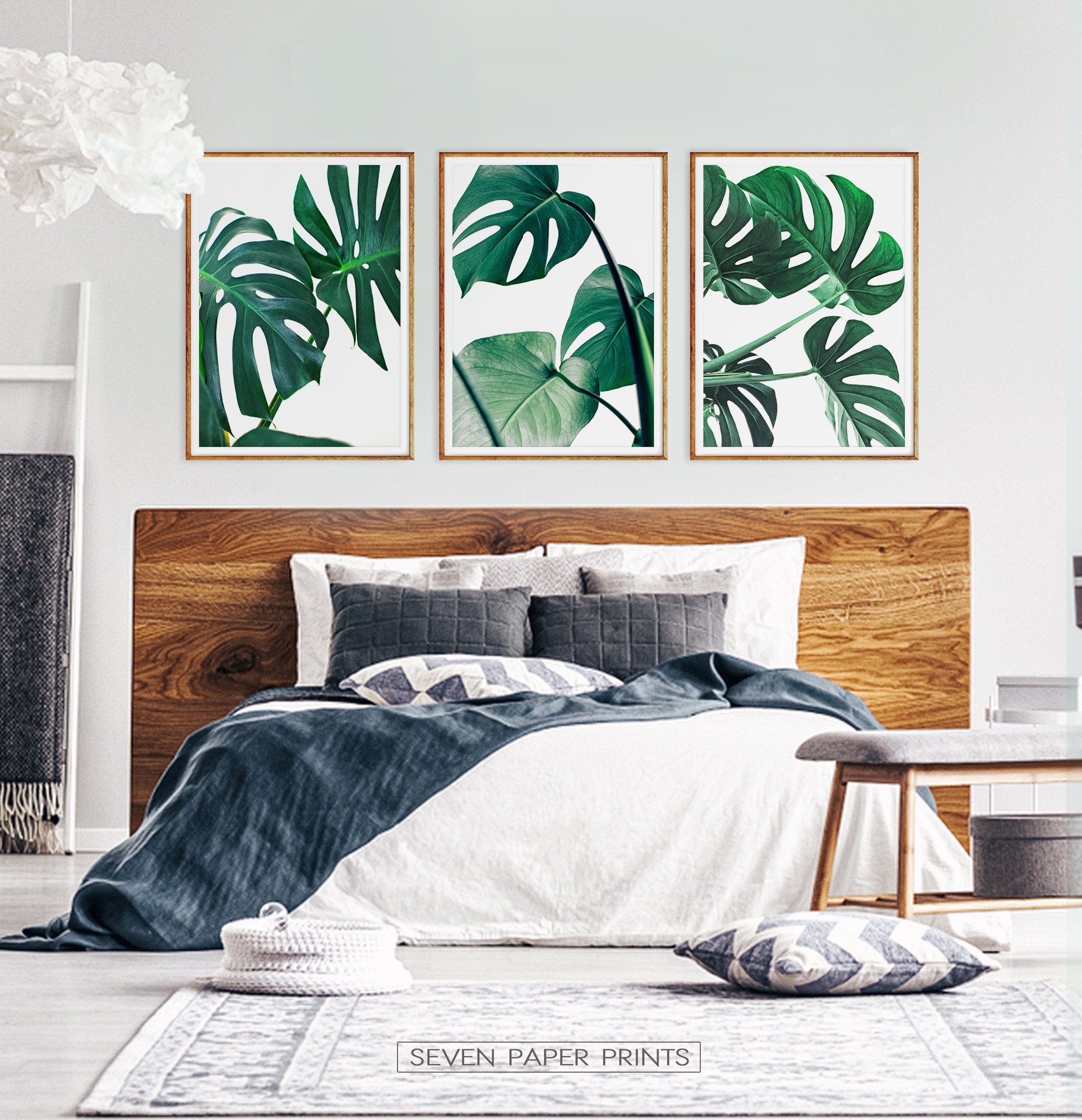 Monstera Leaves Print Set, 3 Piece Tropical Palm Leaf Wall Art, Monstera  Deliciosa, Tropical Plant, Botanical Art, Green Leaf -  Canada