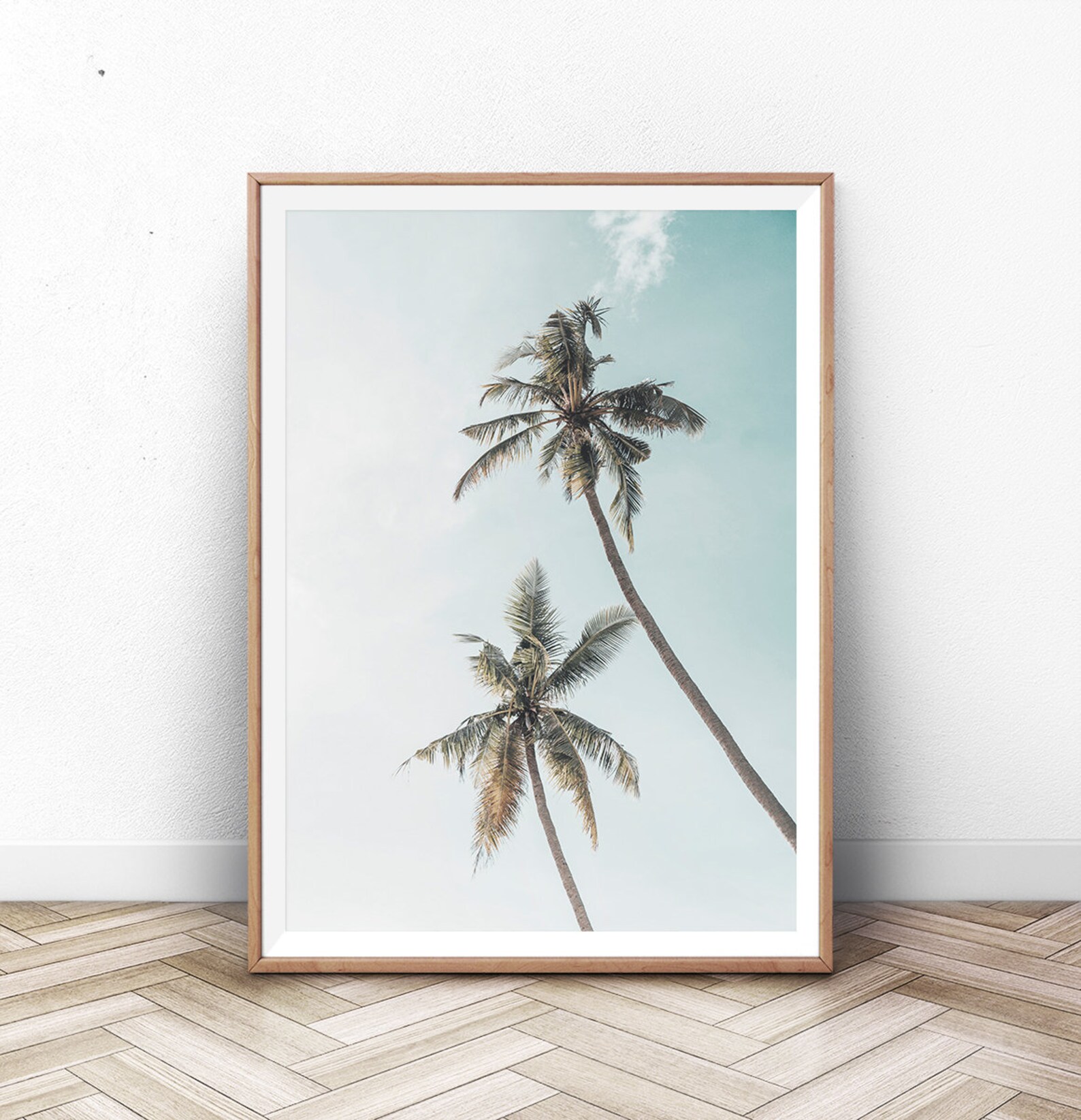Palm Wall Art Coastal Tree Modern Print Summer Beach - Etsy