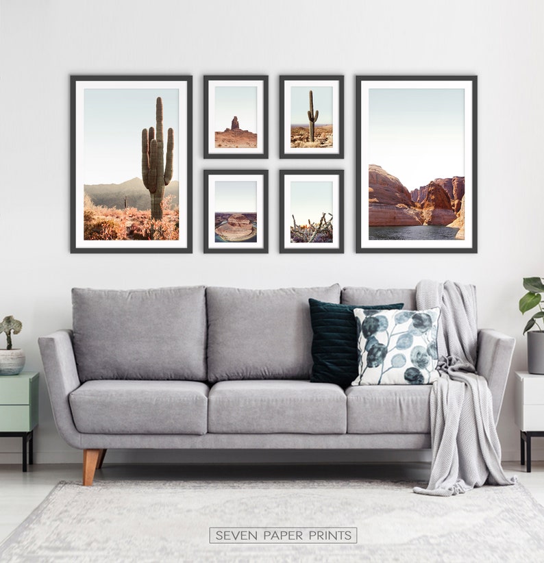 Boho Southwestern Desert Decor Gallery Wall Set of 6 Prints | Etsy