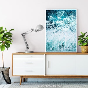 Ocean Wave Print, 3 Piece Wall Art, Ocean Poster Decor, 3 Piece Decor, Ocean Art Print, Water Beach Decor, Coastal, Water Instant Download image 8