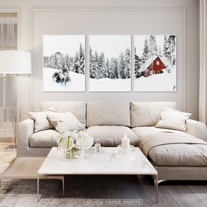 Winter Wonderland Printable Set of 3 Piece. Christmas Gallery Wall Art ...