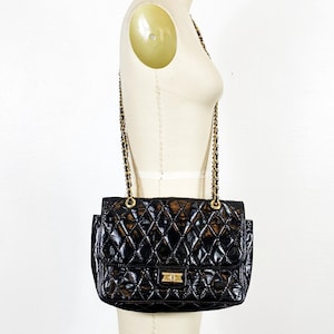 1980s Purse - Italian Leather Purse - 2.55 Bag - Quilted Flap Bag