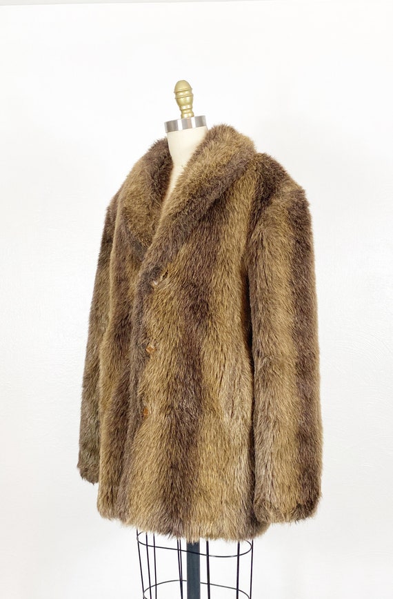 1970s Faux Fur Coat - Faux Fur Coat - Vegan Fur C… - image 6