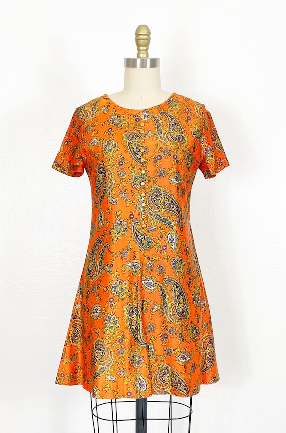 1960s Dress - 1960s Day Dress - 1960s Mod Dress -… - image 2