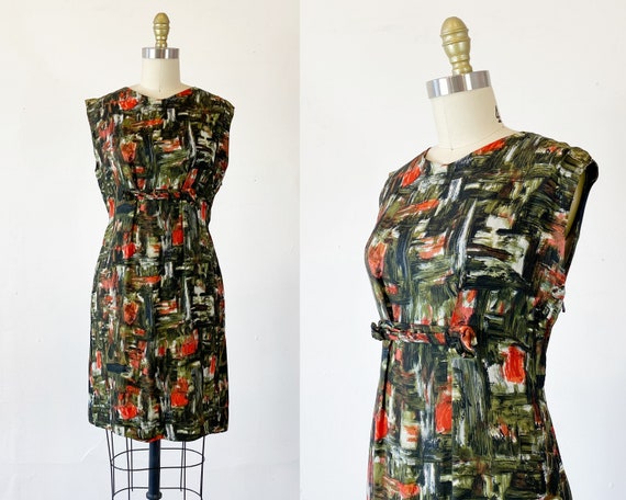 1950s Wiggle Dress - 1950s Party Dress - 50s Cock… - image 1