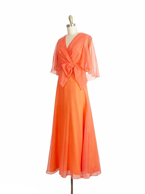 1960s Chiffon Gown - 1960s Miss Elliette Gown - 1… - image 7