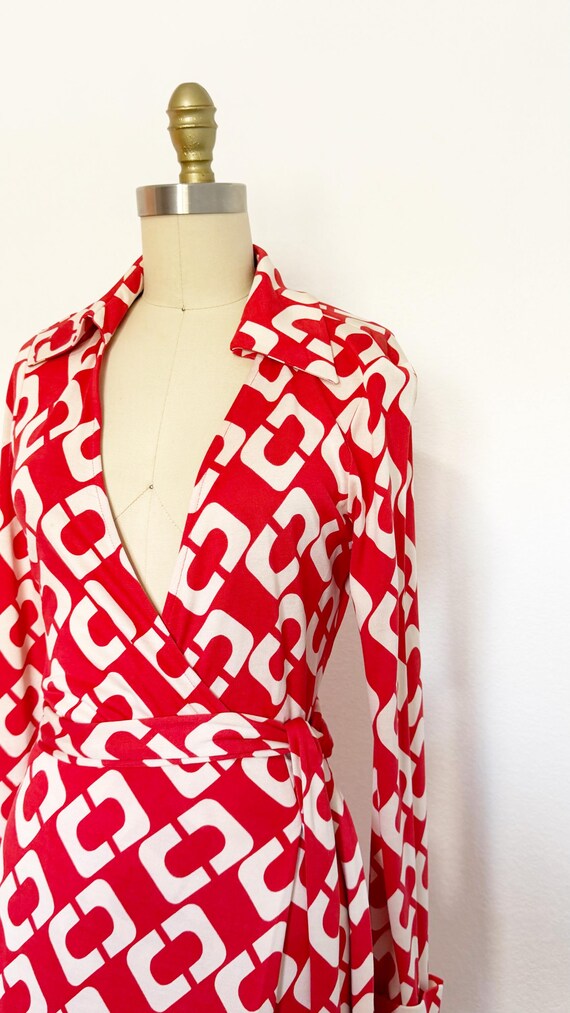 2000s Diane Von Furstenberg Wrap Dress / DVF Dres… - image 4