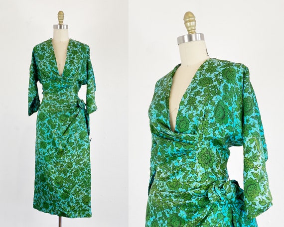 1950s Garden Party Dress - Lawn Dress - 1950s Flor