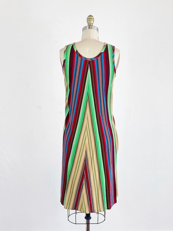 1960s Scooter Dress - Striped Dress - 60s Shift D… - image 6