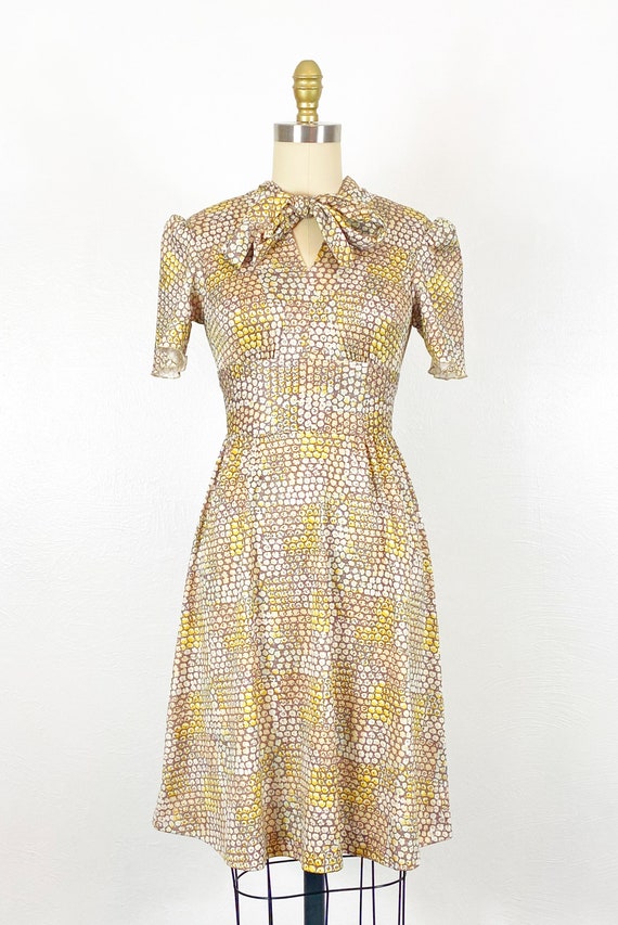 1960s Floral Dress - 1960s Mod Dress - 1960s Day … - image 2