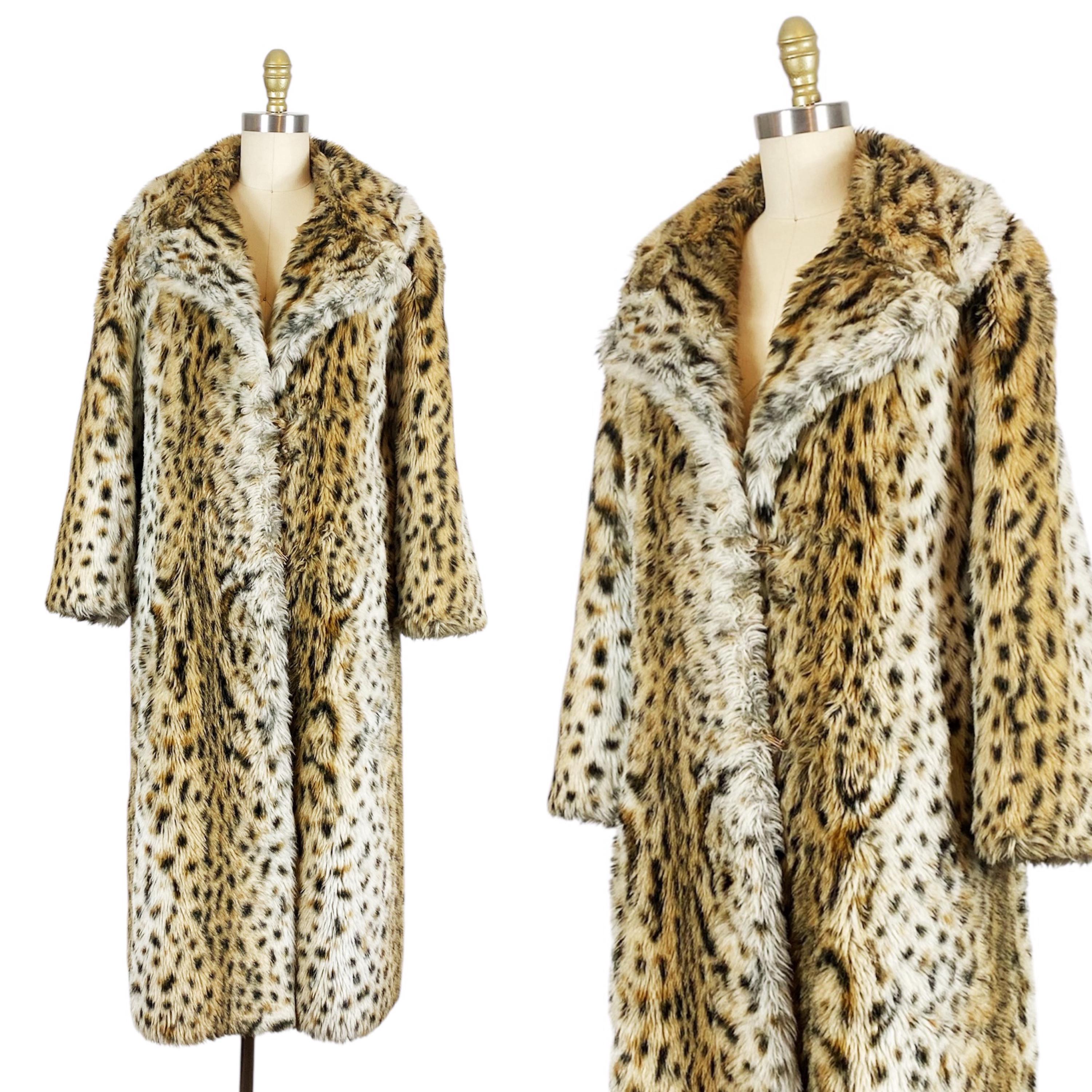 70s Cheetah Coat - Etsy