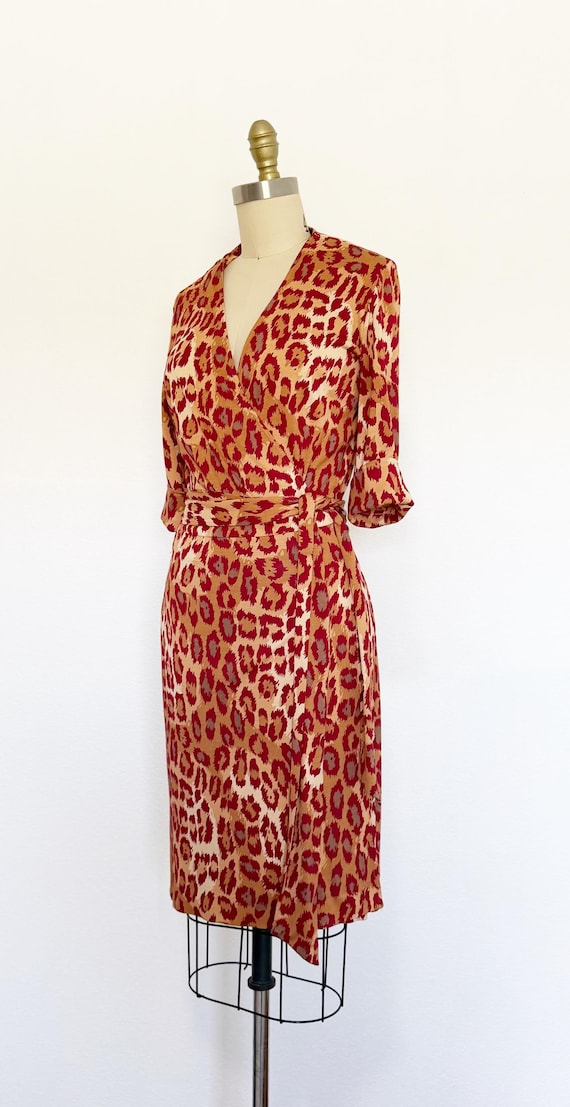 1990s Diane Von Furstenberg Wrap Dress / DVF Dres… - image 6