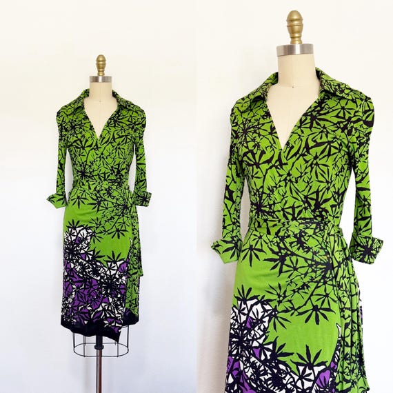 2000s Diane Von Furstenberg Wrap Dress / DVF Dres… - image 1