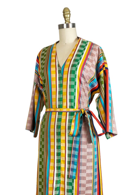 Vintage Caftan - 1970s Caftan - Rainbow Dress - S… - image 8