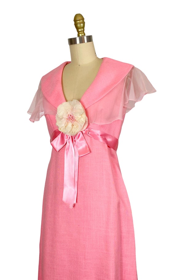 1960s Mollie Parnis Gown - 1960s Pink Gown - 1960… - image 8
