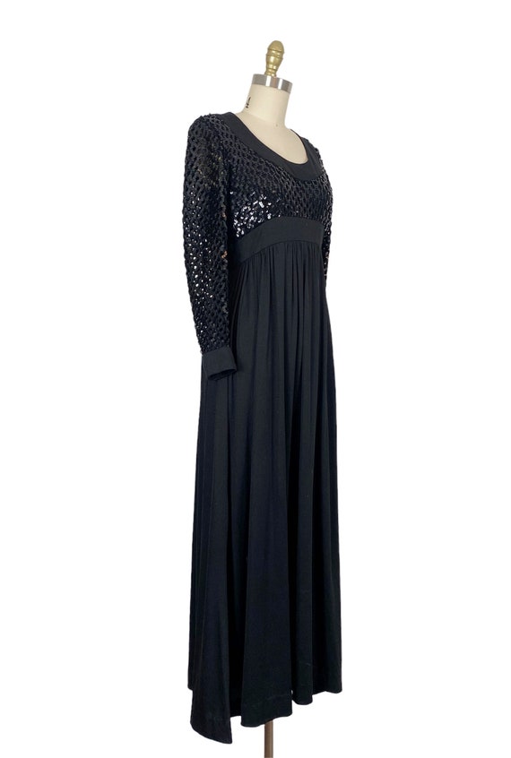 1970s Gown - 1970s Disco Gown - 1970s Sequin Gown… - image 4