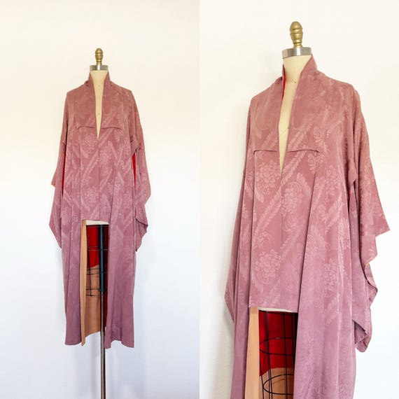 Vintage Japanese Kimono - Vintage Kimono - Floral Kimono - Unisex Kimono