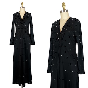 1970s Gown - Disco Dress - Studio 54 Dress - Size Large