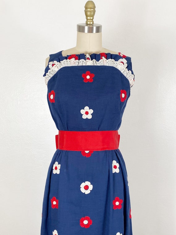 1960s Maxi Dress - 1960s Floral Dress - 1960s Cot… - image 3