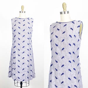 Vestido de los años 60 - Vestido de algodón - Vestido de día de los años 60 - Talla grande