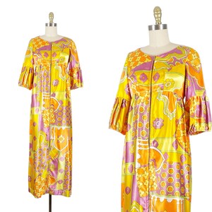 1960s Dress - Mod Dress - Hostess Gown - Size Small